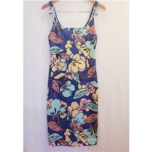 Zara Floral bodycon midi